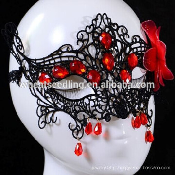 Estilo Venetian Sexy Red Black Lace Partido Máscara China Wholesale Masquerade Mask